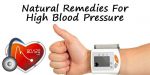 Natural Cures for High Blood Pressure Treatment