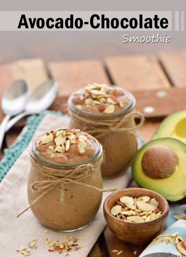 Sweet Chocolate and Avocado Smoothie