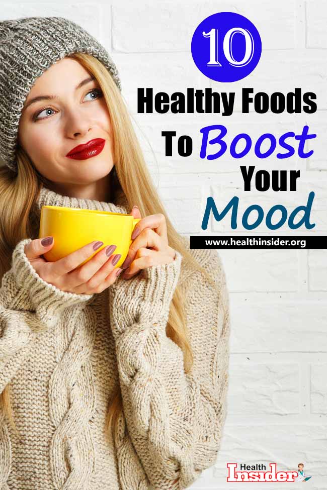 Researches have shown that there is a relationship between diet and depression. Here's a look at 10 healthy foods that may help boost your mood. #healthyfood #healthyeating