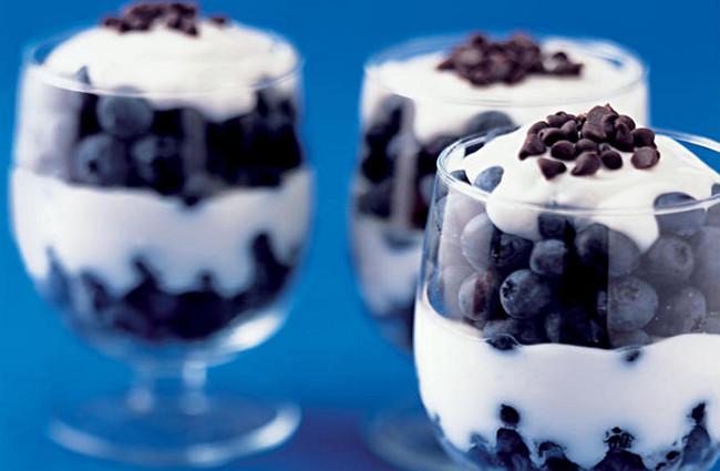 Yogurt with Blueberries and Granola